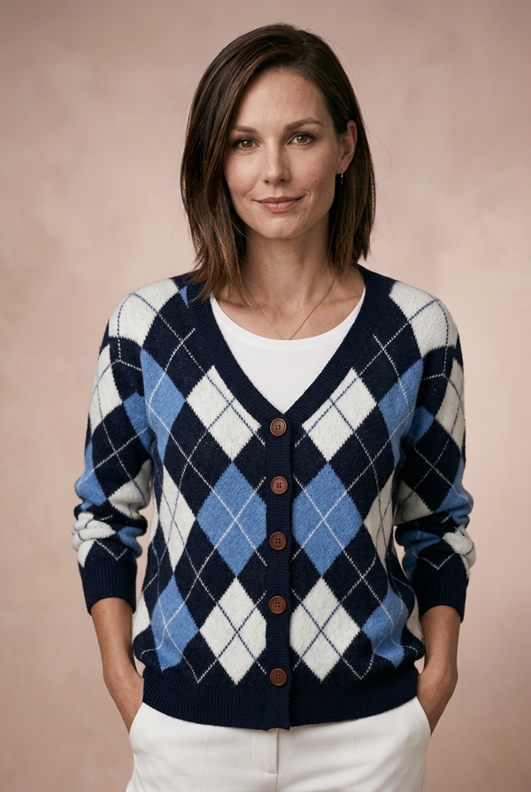 Frieda | Bequeme Knopfstrickjacke